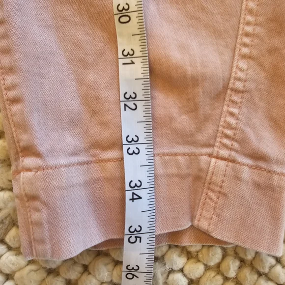 Gap Barrel Khaki High-rise Dusty Pink Women's Jeans Size 4. - Picture 4 of 7